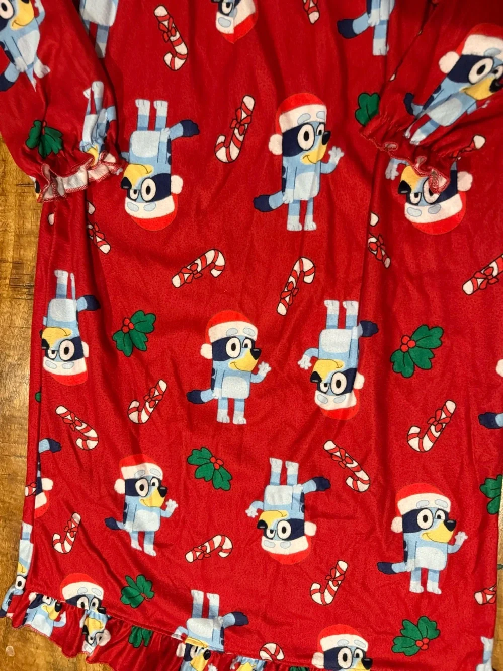 Bluey Christmas Holiday Nightgown Size 8